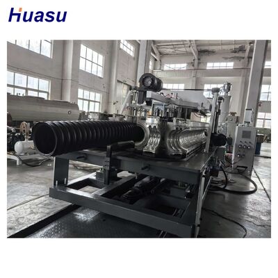 HDPE Corrugated Pipe Extrusion Line with PLC Control Touch Screen High Productivity Automatic Computerized for Large Scale Production
