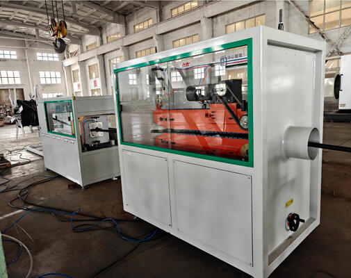 PLC Control Single Wall Corrugated Pipe Extrusion Line with 37kw Motor Power and Single-screw Design