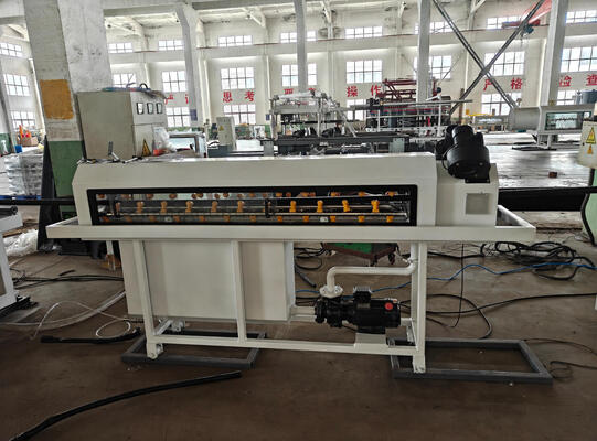 Single Wall Corrugated Pipe Extrusion Line with 110mm Max Pipe Size, Water Cooling System, and Siemens Motor for High-Speed Production