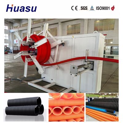 Single Wall Corrugated Pipe Extrusion Line with 32mm-1600mm Pipe Diameter Range PLC Control System and 200-2000kg/h Production Capacity