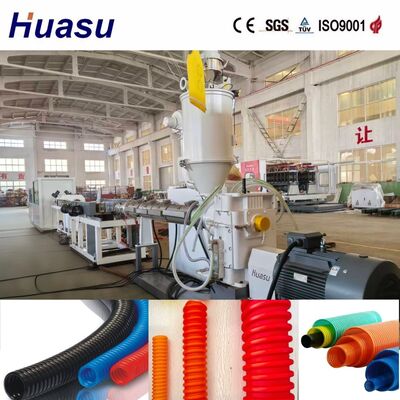 Full Automatic Single Wall Corrugated Pipe Extrusion Line with 50-72 Pairs Molds for 32-1600mm Pipe Range