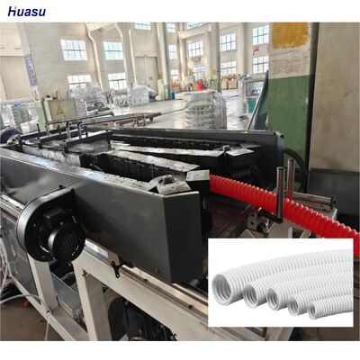 Water Cooling Single Wall Corrugated Pipe Extrusion Line with One Feed and 1 Set Corrugator Ensuring Stable Production Process