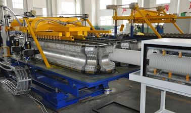 SBG-250 PE/PP/PA/PVC Single Wall Corrugated Pipe Extrusion Line With Water Cooling