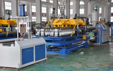 SBG-250 PE/PP/PA/PVC Single Wall Corrugated Pipe Extrusion Line With Water Cooling