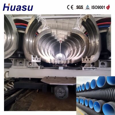 Double Wall Corrugated Pipe Production Line with 60-2000kg/h Capacity and 32-1600mm Pipe Diameter Range for Automatic Operation