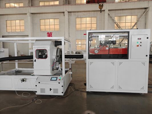 HDPE Dual Wall Pipe Production Line CE Certified Machinery Offering Strong and Flexible Pipe Manufacturing